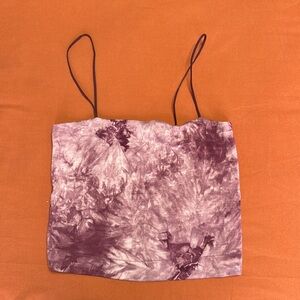 Maroon tie dye AE tank